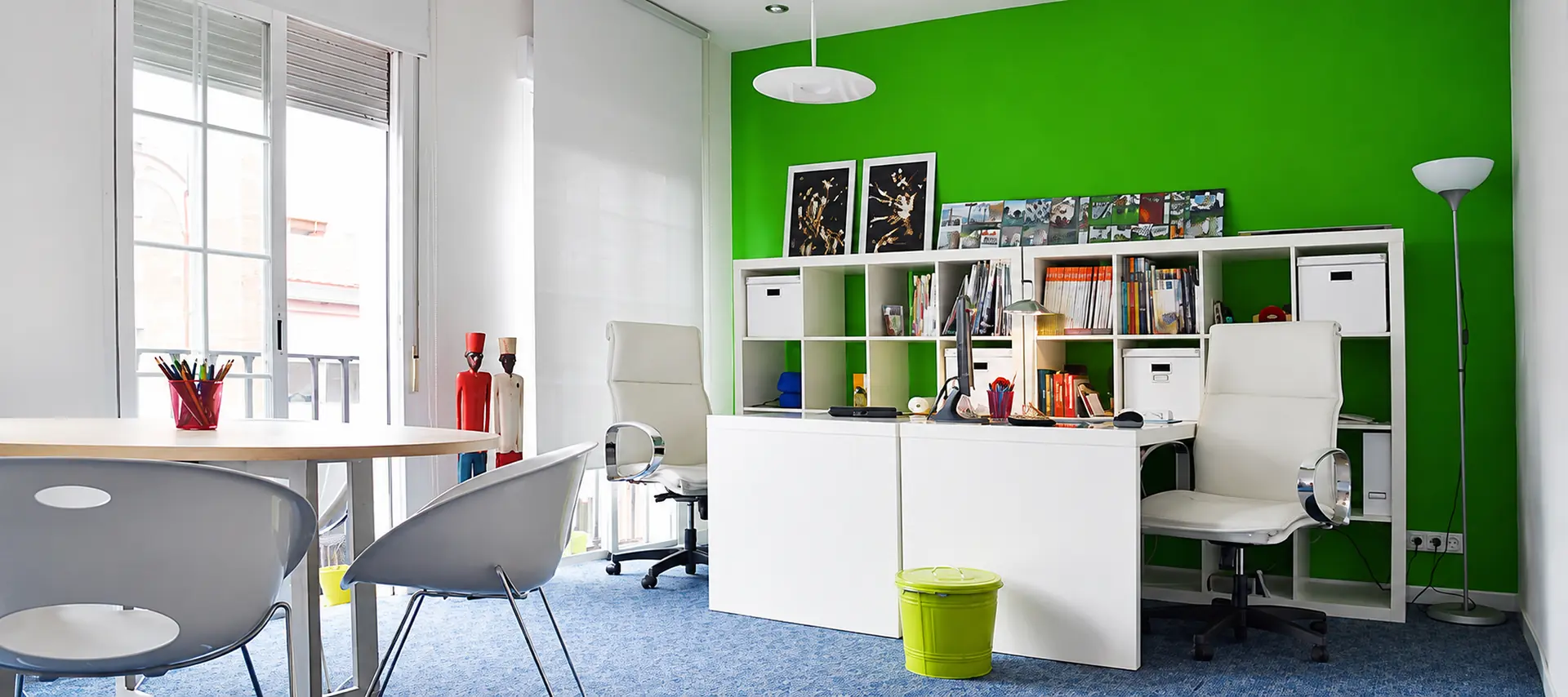 Espacio de trabajo del estudio Bfresh en Madrid